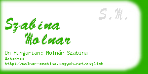 szabina molnar business card
